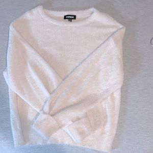Express long sleeve super soft, lightest pink sweater. Size M.